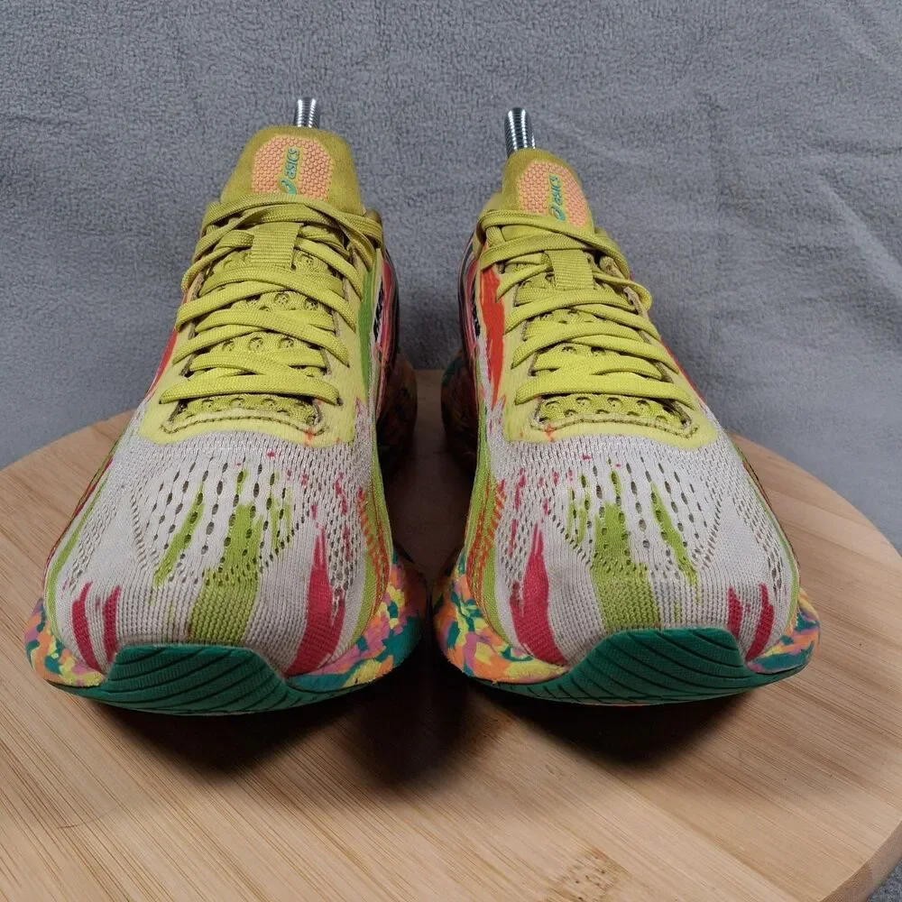 Asics Noosa Tri 13 Women's Size 8.5 Yellow Yuzu Pink Running Shoes 1012B010